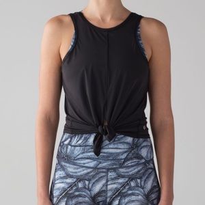 NWT Lululemon Turn About Tank black size 12